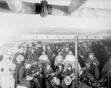 U.S.S. New York, evening amusements, between 1893 and 1901. Creator: Edward H Hart