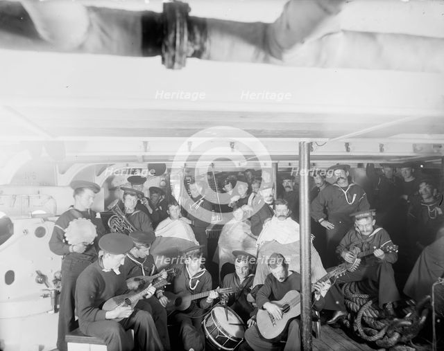 U.S.S. New York, evening amusements, between 1893 and 1901. Creator: Edward H Hart.
