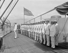 U.S.S. New York, marine guard, between 1893 and 1901. Creator: William H. Jackson
