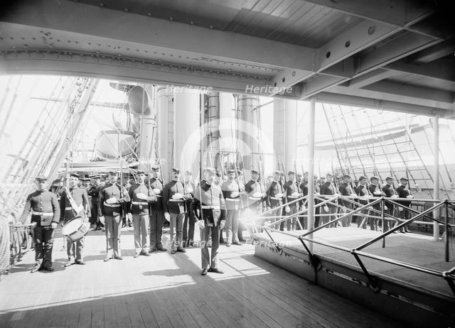 U.S.S. Newark, marine guard, between 1891 and 1901. Creator: Unknown.