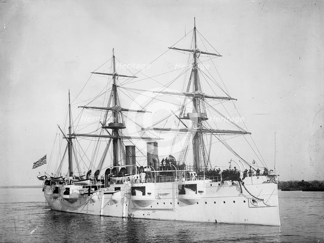 U.S.S. Newark, between 1891 and 1901. Creator: Edward H Hart.