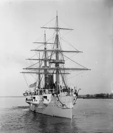 U.S.S. Newark, c1891. Creator: William H. Jackson