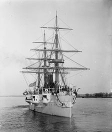U.S.S. Newark, c1891. Creator: William H. Jackson