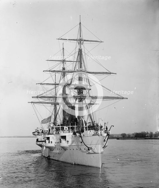 U.S.S. Newark, c1891. Creator: William H. Jackson.
