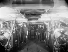 U.S.S. Newark, dynamo room, between 1891 and 1901. Creator: William H. Jackson