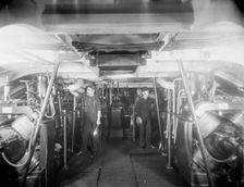 U.S.S. Newark, dynamo room, between 1891 and 1901. Creator: William H. Jackson