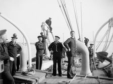 U.S.S. Newark, forecastle, between 1891 and 1901. Creator: William H. Jackson