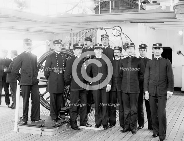U.S.S. Newark, junior officers, between 1891 and 1901. Creator: Unknown.
