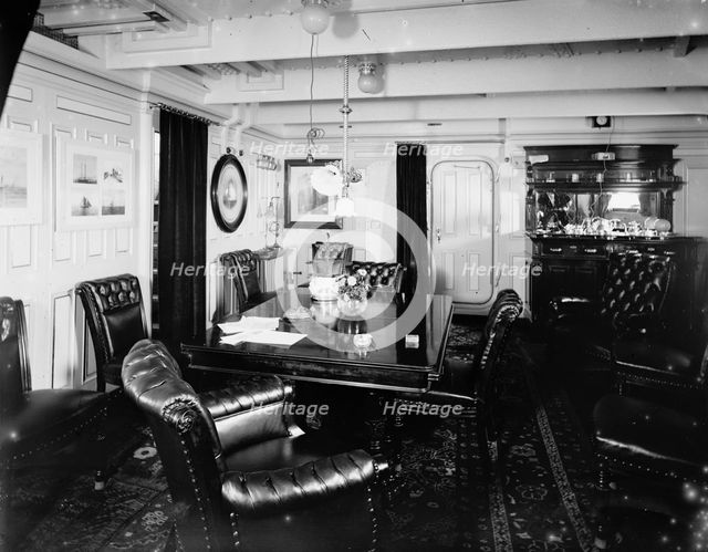 U.S.S. San Francisco, the cabin, between 1890 and 1901. Creator: Unknown.