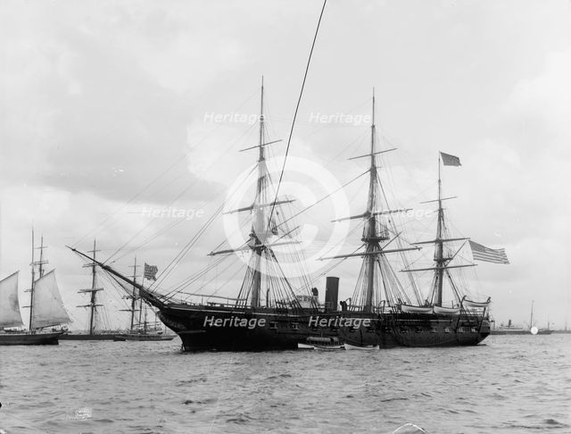 U.S.S. Pensacola, between 1890 and 1901. Creator: Edward H Hart.