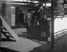 U.S.S. Raleigh, a visit from the family, between 1894 and 1901. Creator: Unknown