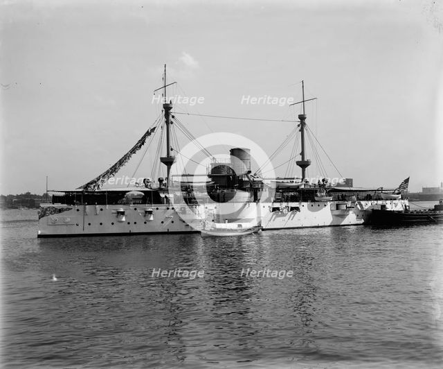 U.S.S. Texas, between 1895 and 1901. Creator: Edward H Hart.