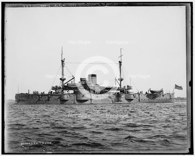 U.S.S. Texas, c1898. Creator: Edward H Hart.