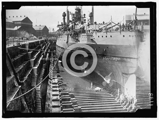 U.S.S. Utah, between 1909 and 1914. Creator: Harris & Ewing.