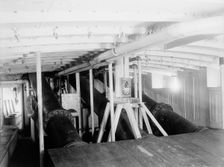 U.S.S. Vesuvius, barrels of dynamite guns, between 1886 and 1901. Creator: Unknown