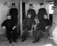 U.S.S. Vixen, Capt. and officers, between 1890 and 1901. Creator: Unknown