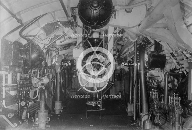 U.S. Submarine -- amidships, looking forward, between c1910 and c1915. Creator: Bain News Service.