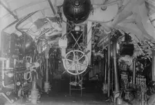 U.S. Submarine -- amidships, looking forward, between c1910 and c1915. Creator: Bain News Service
