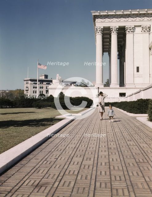 U.S. Supreme Court Building, Washington, D.C., 1943. Creator: Unknown.