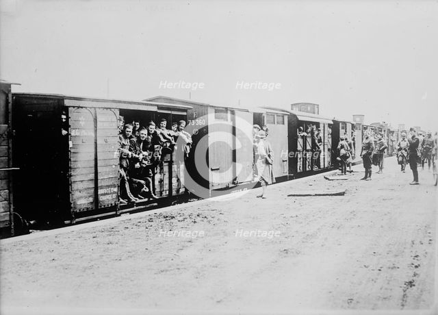 U.S. soldiers in France, 6 Apr 1918. Creator: Bain News Service.