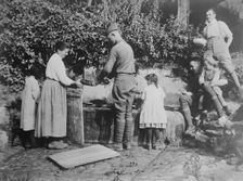 U.S. soldiers in France, 16 Aug 1918. Creator: Bain News Service
