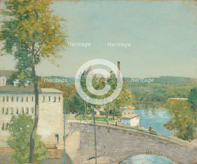 U.S. Thread Company Mills, Willimantic, Connecticut, c. 1893/1897. Creator: Julian Alden Weir.