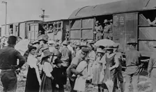 U.S. troops in France, 1917 or 1918. Creator: Bain News Service