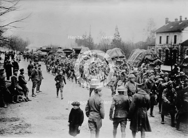 U.S. troops in France, between c1915 and c1920. Creator: Bain News Service.
