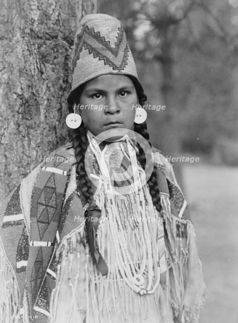 Umatilla maiden, c1910. Creator: Edward Sheriff Curtis.