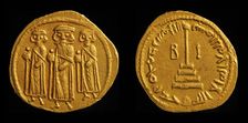 Umayyad gold Dinar of Abd al-Malik ibn Marwan, ca 691. Creator: Numismatic, Oriental coins