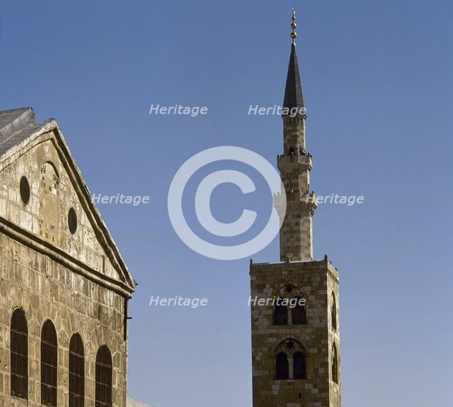 Umayyad Mosque or Great Mosque of Damascus, Syria, 2001. Creator: LTL.