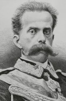 Umberto I, (1844-1900), King of Italy, (1878-1900), House of Savoy, 1883. Creator: Arturo Carretero y Sánchez