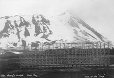 Umberto Nobile's hangar, base of the airship Italia Kongsfjorden, Spitzbergen, Norway, 1929