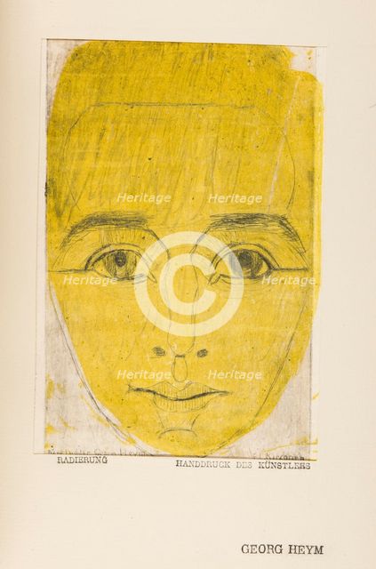 Umbra Vitae (Portrait of Georg Heym), c. 1920.
