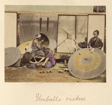 Umbrella makers, about 1873-1883. Creator: Shinichi Suzuki I
