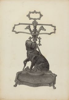 Umbrella Stand, c. 1939. Creator: Milton Grubstein