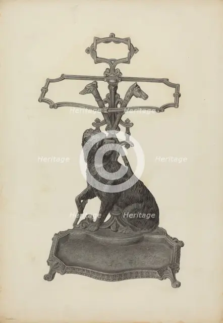 Umbrella Stand, c. 1939. Creator: Milton Grubstein.