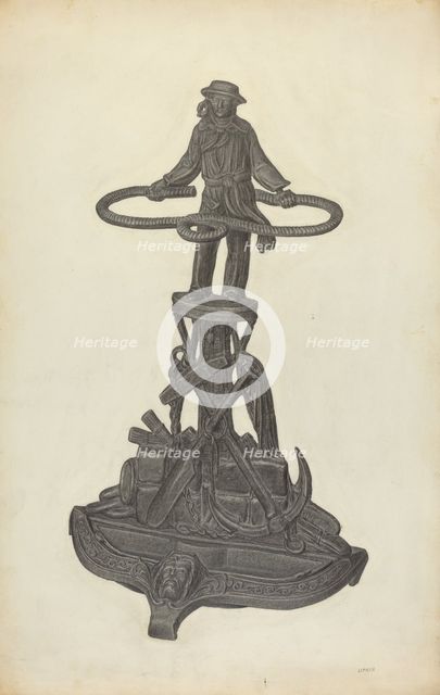 Umbrella Stand, c. 1940. Creator: Jacob Lipkin.