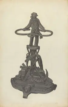 Umbrella Stand, c. 1940. Creator: Jacob Lipkin