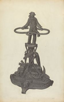 Umbrella Stand, c. 1940. Creator: Jacob Lipkin