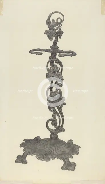 Umbrella Stand, c. 1940. Creator: Milton Grubstein.