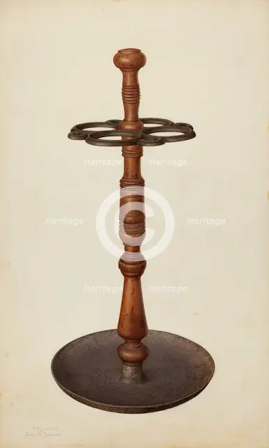 Umbrella Stand, c. 1940. Creators: Ernest Busenbark, John H. Tercuzzi.