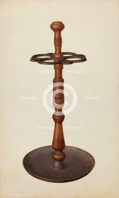 Umbrella Stand, c. 1940. Creators: Ernest Busenbark, John H. Tercuzzi.