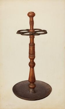 Umbrella Stand, c. 1940. Creators: Ernest Busenbark, John H. Tercuzzi
