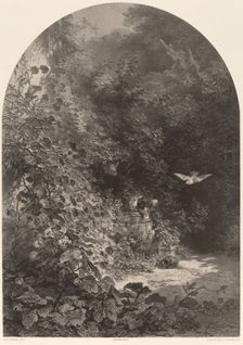 Un Coin de Jardin. Creator: Karl Bodmer