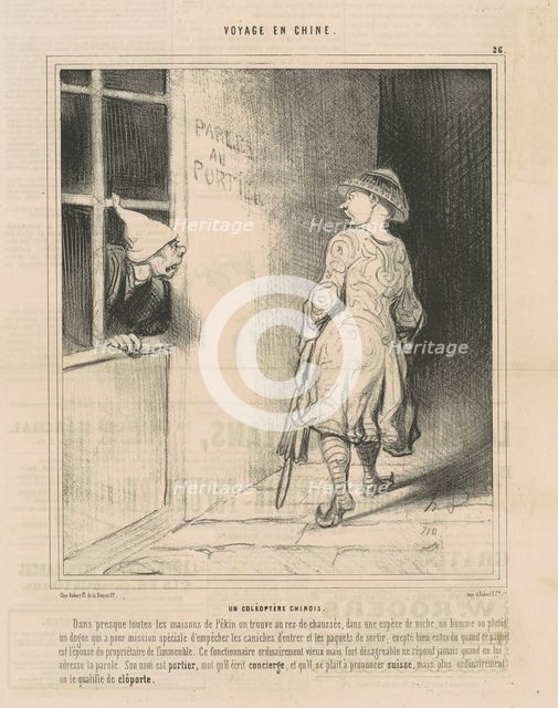 Un coléoptère chinois, 19th century. Creator: Honore Daumier.