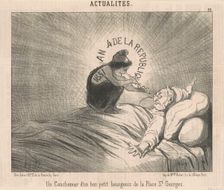 Un cauchemar d'un ...Bourgeois de la Place St. Georges, 19th century. Creator: Honore Daumier