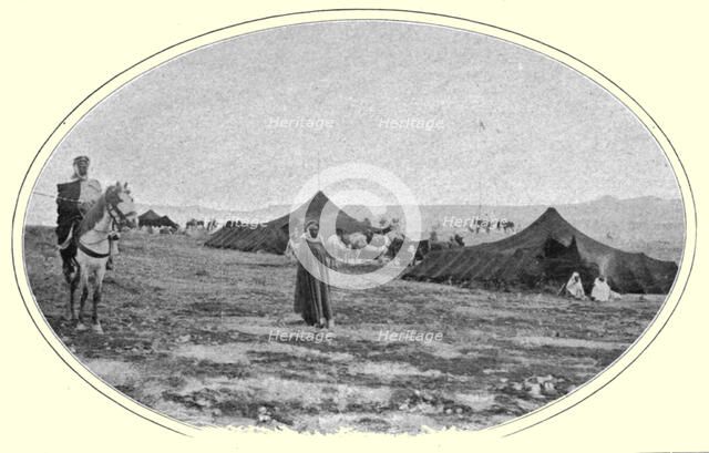 ''Un campement de nomades sur les Hauts Plateaux; Afrique du nord', 1914. Creator: Jules Gervais-Courtellemont.