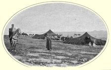 'Un campement de nomades sur les Hauts Plateaux; Afrique du nord 1914. Creator: Jules Gervais-Courtellemont