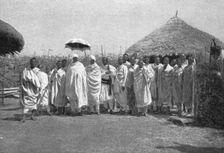'Un chef abyssin de sa suite; Le Nord-Est Africain 1914. Creator: Charles Chusseau-Flaviens